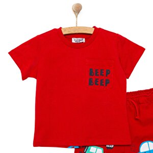 Cars&Roads Yol Baskılı Erkek Tshirt-Şort Erkek Bebek Cars&Roads Yol Baskılı Erkek Tshirt-Şort Erkek Bebek