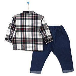 Basic Gömlek-Pantolon-Yelek 3lü Takım Erkek Bebek