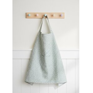 Cepli Emzirme Önlüğü - Yeşil Çiçek