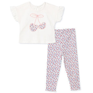 HelloBaby Cherry Bluz-Ta, Ekru, 6 - 9 Ay