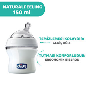 Baby Soft Emzik Ve Natural Feeling PP Biberon 150 ml Avantaj Paketi 0-6 Ay