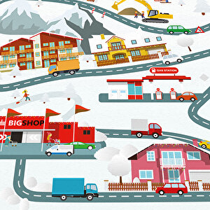 City Of Snow Bebek Odası Halısı 100x160 cm