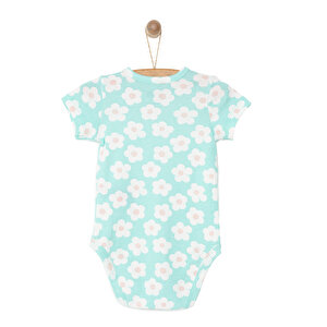 Çiçek Desen Kısa Kol Body