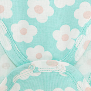 Çiçek Desen Kısa Kol Body