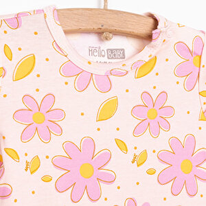 Çiçek Desenli Kısa Kol Body