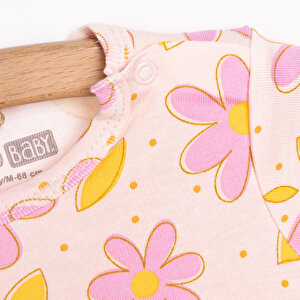 Çiçek Desenli Kısa Kol Body