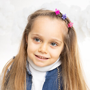 HelloBaby Çiçek Kıskaç, Desenli,Standart
