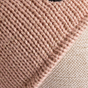 Çift Ponponlu Hayvan Figür Nakışlı Triko Bere Unisex