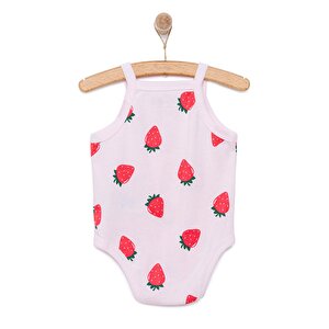 Çilek Desenli İp Askılı Body Çilek Desenli İp Askılı Body