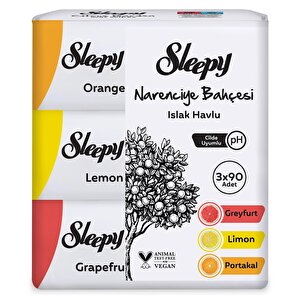 Sleepy Citrus Garden Islak Mendil 3x90