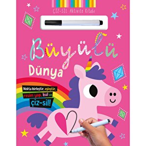 Çiz – Sil Aktivite Kitabı Büyülü Dünya