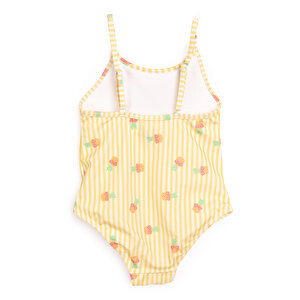 Çizgili Ananas Desenli Mayo Kız Bebek Çizgili Ananas Desenli Mayo Kız Bebek