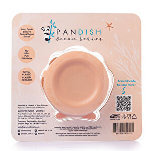 Clamsy Silikon Vakumlu Kapaklı Kase Pinky