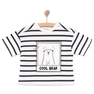HelloBaby Cool Boy Erkek Tsh, Ekru, 9 Ay