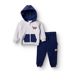 HelloBaby Cool Din, Gri Melanj, 6 - 9 Ay