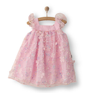 Bebetto Cute Fairy Kız Elbi, Pembe, 9 Ay