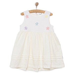 Bebetto Cute Fairy Elbise, Ekru, 9 Ay