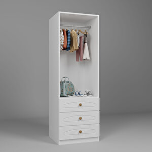 2 Kapılı ve 3 Çekmeceli Dolap Beyaz 2 Kapılı ve 3 Çekmeceli Dolap Beyaz