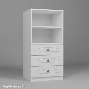 Montessori 2 Raflı Kitaplık Beyaz