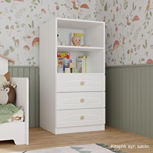 3 Çekmeceli Şifonyer Beyaz