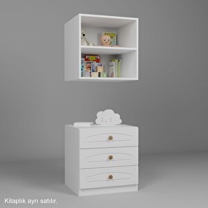 3 Çekmeceli Şifonyer Beyaz