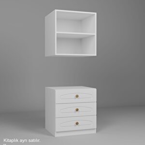 3 Çekmeceli Şifonyer Beyaz