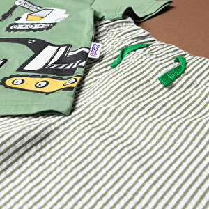 Fun World 3D Erkek Tshirt-Şort Erkek Bebek