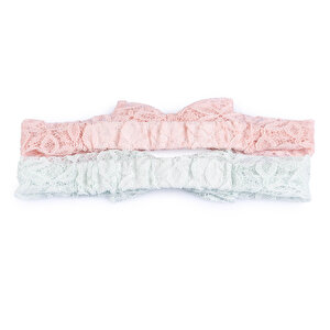 Dantel 2li Fiyonk Kız Saç Bandı Kız Bebek