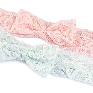 Dantel 2li Fiyonk Kız Saç Bandı Kız Bebek