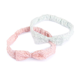 Dantel 2li Fiyonk Kız Saç Bandı Kız Bebek