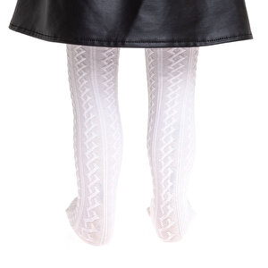 Jakarlı  Külotlu Çorap Kız Bebek