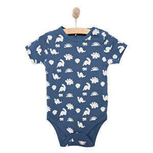 HelloBaby Desenli Kısa K, Lacivert, 3 Ay