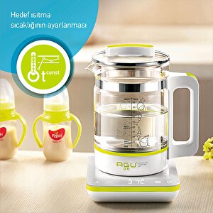 Dijital Çok Fonksiyonlu 6'i 1 Arada Su Isıtıcısı, Bebek Mama Isıtıcı, Buharlı Pişirici, Sterilizat