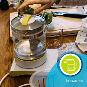 Dijital Çok Fonksiyonlu 6'i 1 Arada Su Isıtıcısı, Bebek Mama Isıtıcı, Buharlı Pişirici, Sterilizat