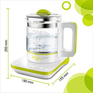 Dijital Çok Fonksiyonlu 6'i 1 Arada Su Isıtıcısı, Bebek Mama Isıtıcı, Buharlı Pişirici, Sterilizat