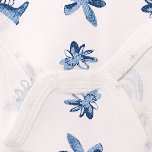 Dinazor Baskılı Yenidoğan Erkek Body-Patikli Alt-Şapka Erkek Bebek