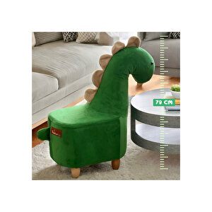 Dinozor  Dino Puf Çocuk Koltuğu Yeşil