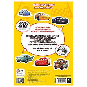 DISNEY ARABALAR PARLAK FİKİRLER NEON ÇIKARTMALI KİTAP DISNEY ARABALAR PARLAK FİKİRLER NEON ÇIKARTMALI KİTAP