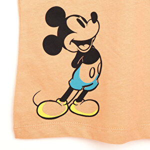Maceraya Devam Mickey Mouse Lisanslı Erkek Bebek Tshirt