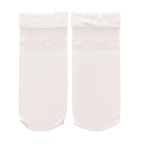 HelloBaby Dizaltı Çorap, Beyaz, 0-12 Ay