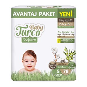 Baby Turco Doğadan 5 Beden 78 Adet Baby Turco Doğadan 5 Beden 78 Adet