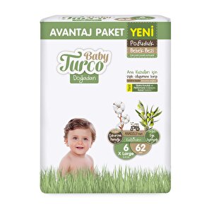 Baby Turco Doğadan 6 B 6 Beden 62 Adet Baby Turco Doğadan 6 B 6 Beden 62 Adet