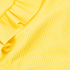 Dokulu Kumaş Fırfırlı Kız Mayo Kız Bebek