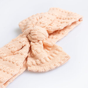 Dokulu Örme Kumaş Bağlamalı Kız Saç Bandı Kız Bebek Dokulu Örme Kumaş Bağlamalı Kız Saç Bandı Kız Bebek