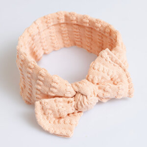 Dokulu Örme Kumaş Bağlamalı Kız Saç Bandı Kız Bebek Dokulu Örme Kumaş Bağlamalı Kız Saç Bandı Kız Bebek