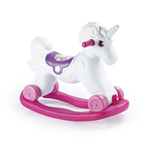 Oyuncak Unicorn Sallanan Tekerlekli At