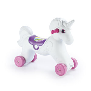 Oyuncak Unicorn Sallanan Tekerlekli At