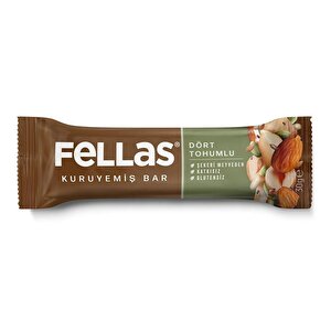 Fellas Dört Tohumlu Kuruyemiş Bar 30g