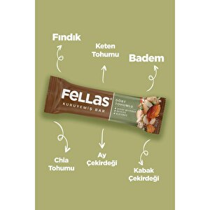 Dört Tohumlu Kuruyemiş Bar 30g