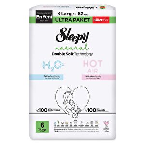 Sleepy D.S Natural Külot Bez 6 Beden 62